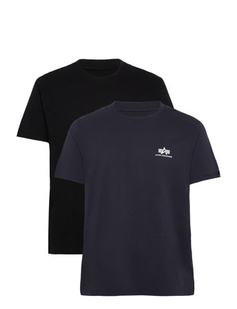 Alpha Industries Basic T-Shirt Sl 2 Pack - Black - S