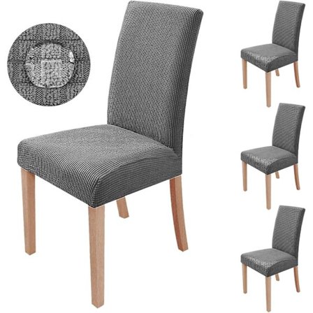 4 kpl Tuolinpäällisiä, Joustava Ruokatuolin Päällinen Moderni Tuolinsuoja Irrotettava Pestävä Toimisto Juhla Häät Juhlakoristeluun