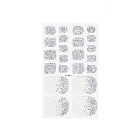 10 Ark Tånagel Klistermärken Nagellack Remmar med Nagelfil