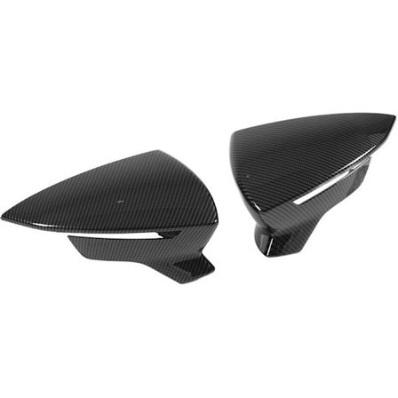 Par av backspegelskyddskåpor vänster och höger ersättning för SEAT Leon Mk3 5F ST FR Cupra 2013-2019 (kolfiber stil)