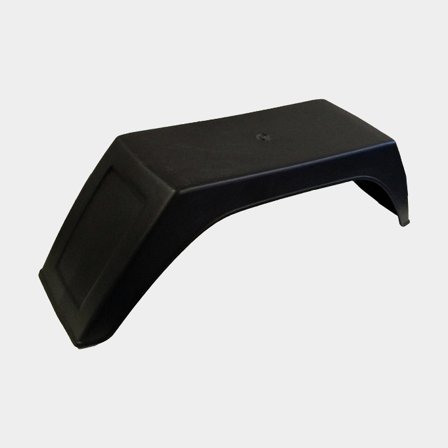 Stänkskydd för släpvagnar 1852-Marine, svart, plast, passar 8′′ hjul