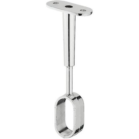 Vaatetangon keskituki kattoasennukseen - Vaatetangon tuki soikealle vaatetangolle - Vaatetanko []