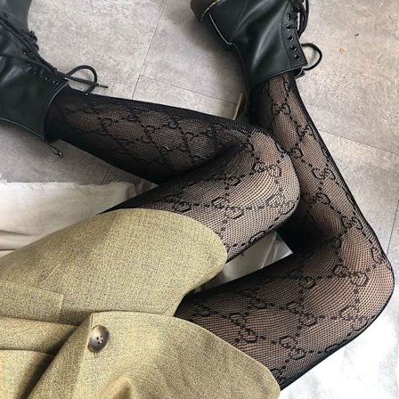 2024 Nya Dubbla Bokstäver Cc Transparenta Tunna Strumpbyxor Fiskgarn Strumpor Sexiga Strumpor Strumpbyxor Fest Klubb