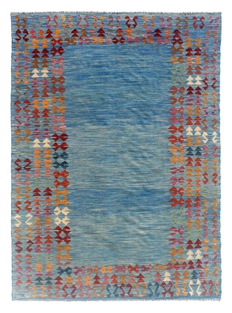 Tissé À La Main Kilim Afghan Old Style Tapis 199X305 De Laine
