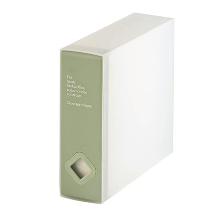 Förvaringsfodral för 24 CD-skivor, reptåligt CD-skivefodral håller skivorna säkra från damm