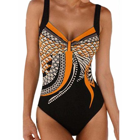 Naisten Yksivärinen Uimapuvut Boho Vatsanohjaus Uimapuvut (L/UK16-18)