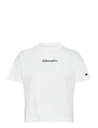 Crewneck T-Shirt T-shirt Top Hvid Champion