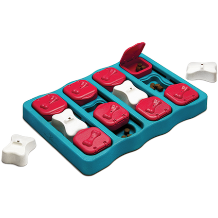 Nina Ottosson - Dog Brick, nivå 2 (middels nivå) Rød 31,5 x 21 x 4 cm - Hund - Hundeleker & spill - Aktivering & hundespill - ZOO.no