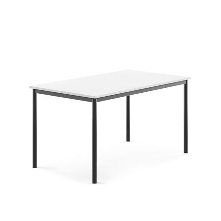 Tisch BORÅS, 1400x800x720 mm, Laminat weiß, anthrazit