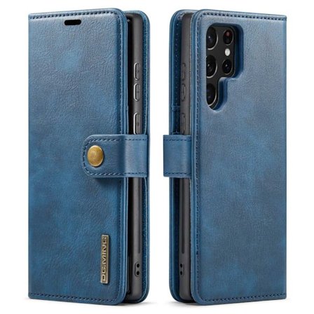 DG.MING 2-in-1 Magnet Wallet Samsung Galaxy S23 Ultra Blue