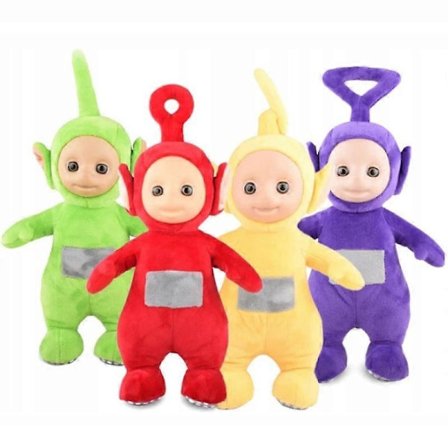 Plysjleketøy Teletubbies Sett Med 4 Store 30 Cm