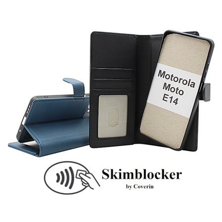 Skimblocker Motorola Moto E14 Magnet Plånboksfodral