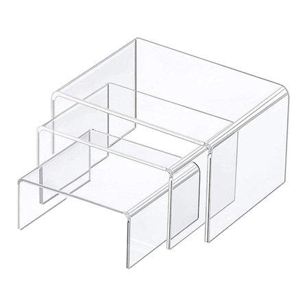 3 Stykker Akryl Display Stativ Antikorrosivt Akryl Display Stativ Transparent Display Stativ for