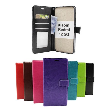 Crazy Horse Wallet Xiaomi Redmi 12 5G