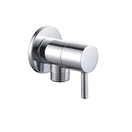 Veggmontert vinkel/omdirigeringsventil for blandebatteri, 1/2" vegg