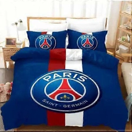 2025 Nyaste Sängkläder Set, Fotbollsklubbstryck Påslakanset, Mjukt Mikrofibermaterial, Inkluderar Örngott, 3-Delars Set