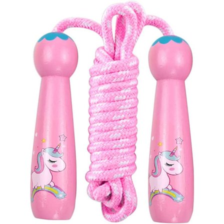 Hyppyköysi lapsille - Hyppyköysi puukahvoilla, syntymäpäivä- ja joululahja, 2,6 m