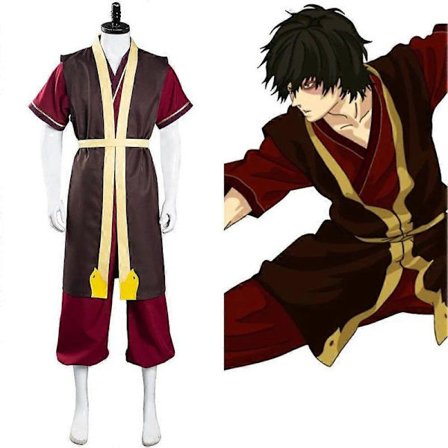 Anime Avatar The Last Airbender Cosplay Zuko Cosplay Kostume Uniform Halloween Outfit Sæt