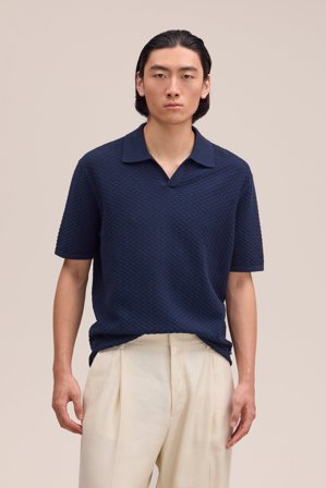 NN.07 Paul Polo Male Blue Organic Cotton