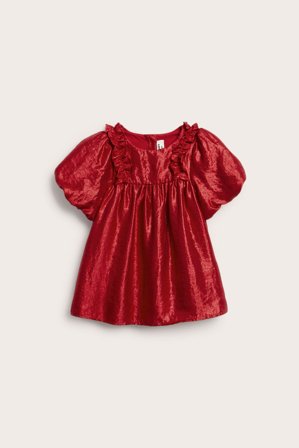 Kappahl | Sukienka z falbanami | Czerwony