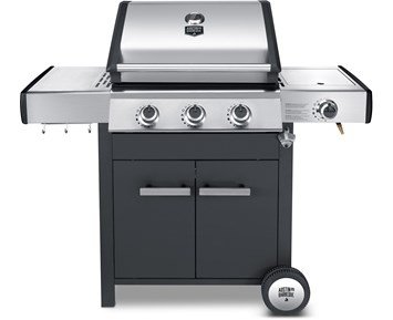 Austin and Barbeque-AABQ - Classic 3+1B-Klassisk gassgrill med 3 brennere og sidebord-Barbecue