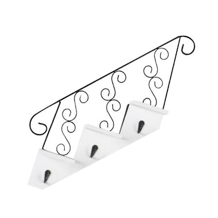 Veggmontert hylle i tre for oppbevaring