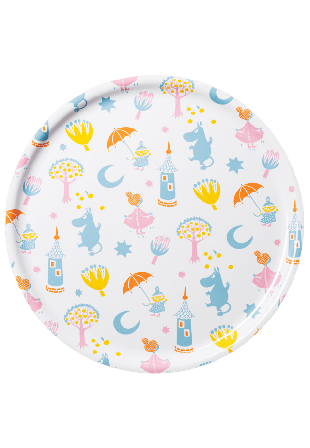 Arabia Mumin bricka 35cm Serveringstillbehör Flerfärgad