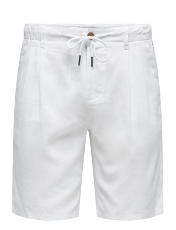 Onsleo Linen Mix 0048 Shorts White ONLY & SONS