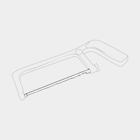 Buefukssavklinge Seldén Grit Edge Hacksaw Blade