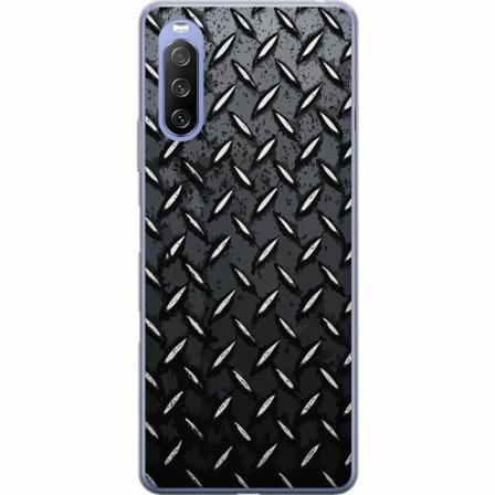Sony Xperia 10 Iii Lite Mjukt Skal - Metalliskt Mönster