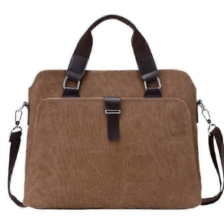 Handväska Herr Enkel Portfölj Mode Canvas Axelremsväska