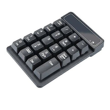 2.4GHz Trådlöst Tangentbord Mini USB Numeriskt Tangentbord 19 Tangenter Siffertangentbord Mottagare för Redovisning L