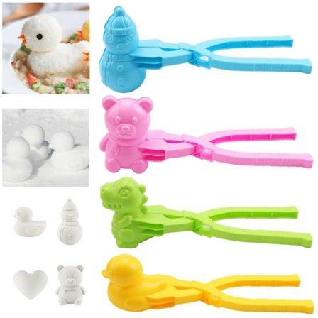 4 stk. Ande Risform, Ris Andeform DIY Dyreformer Sushi Forme, Risformer, Ande Snebold Maker Clip til Børn