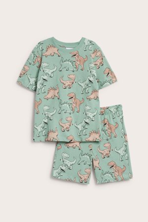 Kappahl | Bomullspyjamas med dinosaurier Grön 98/104 | Grön