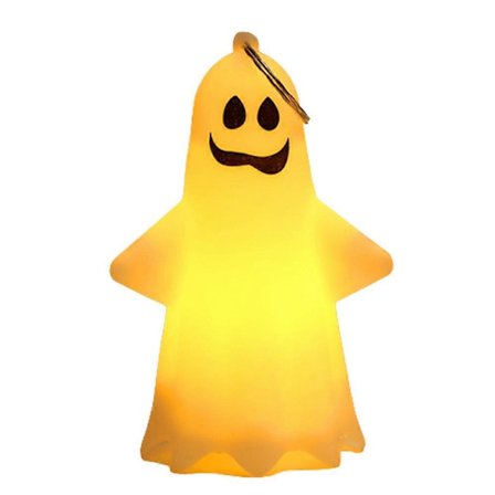 Halloween Spøgelse Natlampe Nøglering - LED Spøgelse Natlampe, Hængende Spøgelser Uhyggelige Hjemmefest Dekorationer Gaver