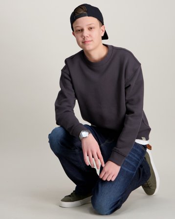 Garcia Boys Sweat Szary Swetry Chłopiec - Kids Brand Store