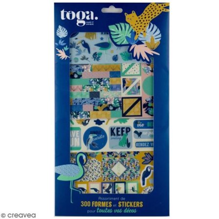 Scrapbooking-kit - Toga - Jungle Vibes - 300 st - Flerfärgad - Blandet