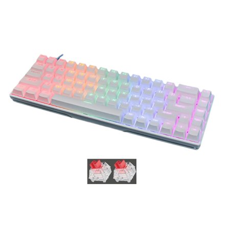 68 nycklar Sladd Mekaniskt speltangentbord Hot Swappable Switchar Mekanisk
