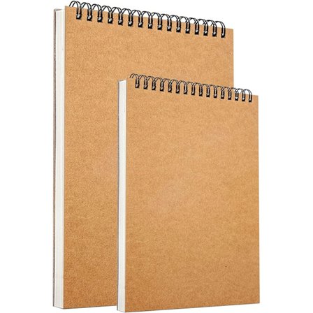 Pakke A5 A4 Skisseblokk Hardt Omslag A4 A5 Spiralbundet Hardt Omslag Tegneblokk 160g-Xin