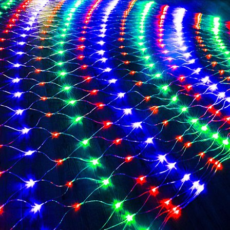 LED lysnet 3 x 2 m til juledekoration, fest, interiør