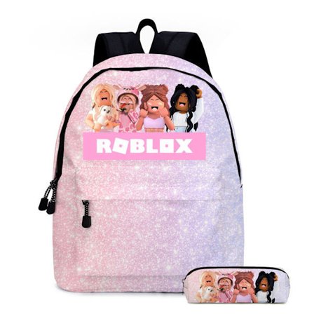 Ny studerende skoletaske ny tegneserie roblox spil grundskole og gymnasium skoletaske børns rygsæk-D4ROBLOX pink