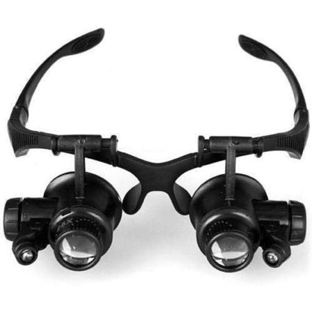 Briller med LED-lys 8 linser forstørrelsesglas forstørrelsesglas Led Ligh