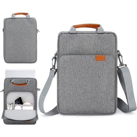 13-tums bärbar datorfodral med axelrem och handtag, datorväska för 13,3 Apple Macbook Air, Mac Pro med vaddering