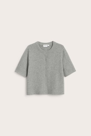Kappahl | Kortermet cardigan | Lysegrå