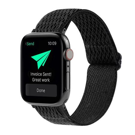 Vävd Nylonarmband Apple Watch Ultra 2 49mm Svart