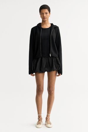 Soft Goat - Chunky hoodie - Kapuzenpullover aus Kaschmir - XS - Black