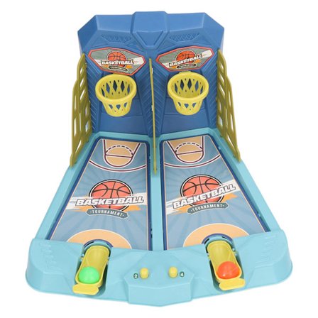 Bordplade Basketballspil Forældre-barn Interaktion Hånd-øje Koordination Mini Basketballspil til Voksne Børn Match Påfugleblå