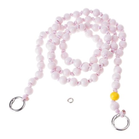 Fargerik telefonlenke i tre med moteriktig crossbody-design og fargerike perler for ekstra stil (h})