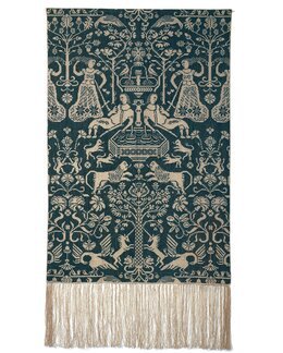 Broderipakke Veggteppe Skapelsen 2 mørk grønn Mørk petrol - Permin