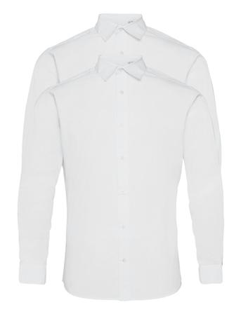 Jjjoe Shirt Ls 2 Pack Skjorte Business Hvid Jack & J S